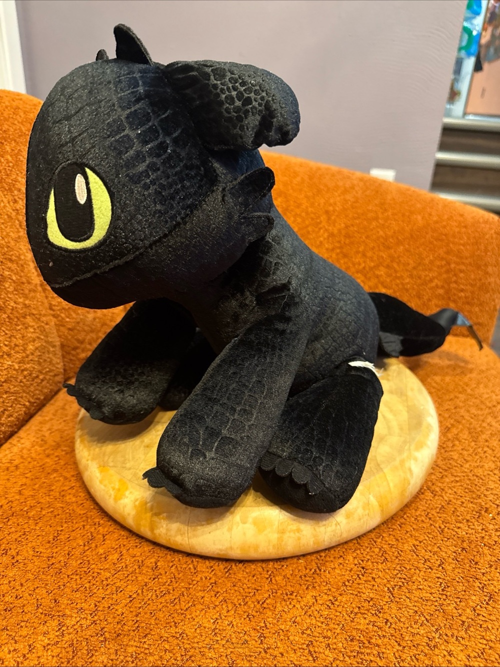 Build-A-Bear Black Toothless Dragon Plush with Green Eyes - Picture 7 of 10